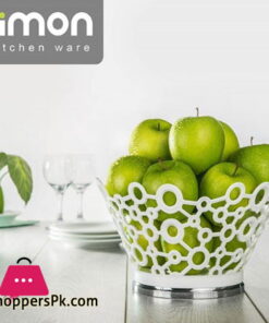 Limon Stainless Steel Fruit Basket Medium 9.5 x 4 Inch
