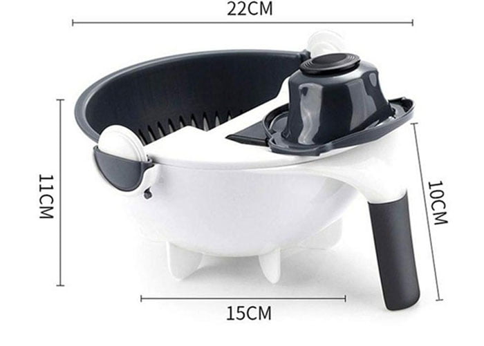 Magic Vegetable Cutter With Drain Basket 9 In 1 Multi-Functional Kitchen Veggie Fruit Shredder Grater Slicer 5 Magic Vegetable Cutter With Drain Basket 9 In 1 Multi-Functional Kitchen Veggie Fruit Shredder Grater Slicer