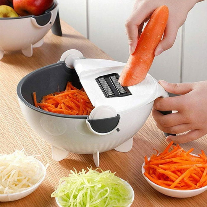 Magic Vegetable Cutter With Drain Basket 9 In 1 Multi-Functional Kitchen Veggie Fruit Shredder Grater Slicer 11 Magic Vegetable Cutter With Drain Basket 9 In 1 Multi-Functional Kitchen Veggie Fruit Shredder Grater Slicer