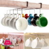 Under Shelf Storage 10 Hook Large Mugs Holder Cupboard Table Cabinet 2 Under Shelf Storage 10 Hook Large Mugs Holder Cupboard Table Cabinet