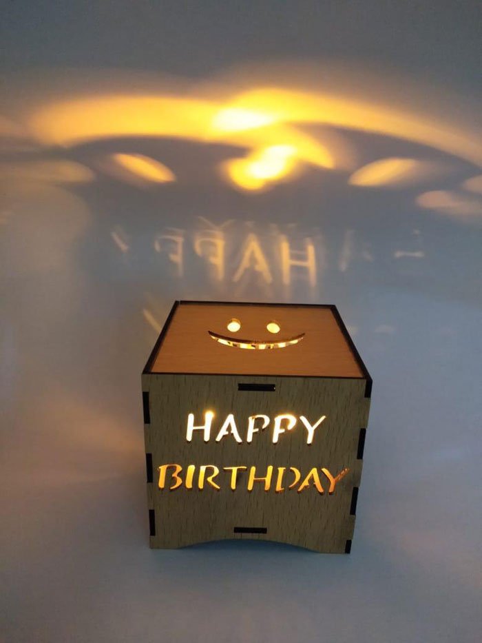 New Beautiful Wooden Led Candle Holder