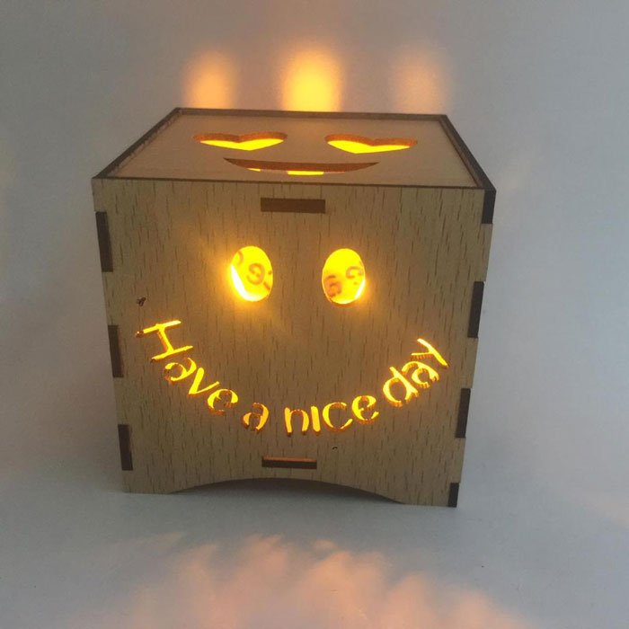 New Beautiful Wooden Led Candle Holder
