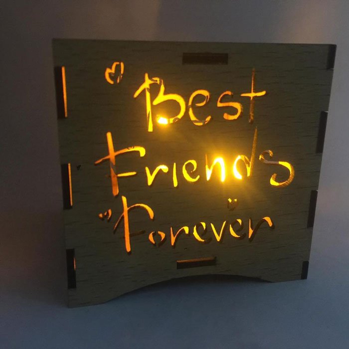 New Beautiful Wooden Led Candle Holder