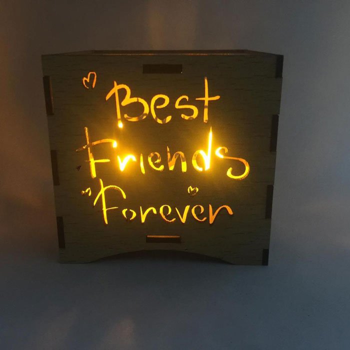 New Beautiful Wooden Led Candle Holder