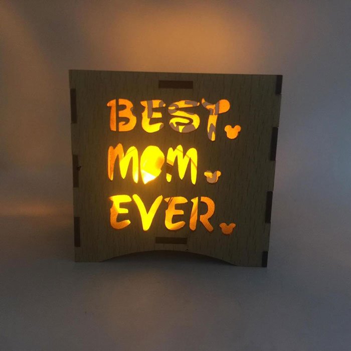 New Beautiful Wooden Led Candle Holder