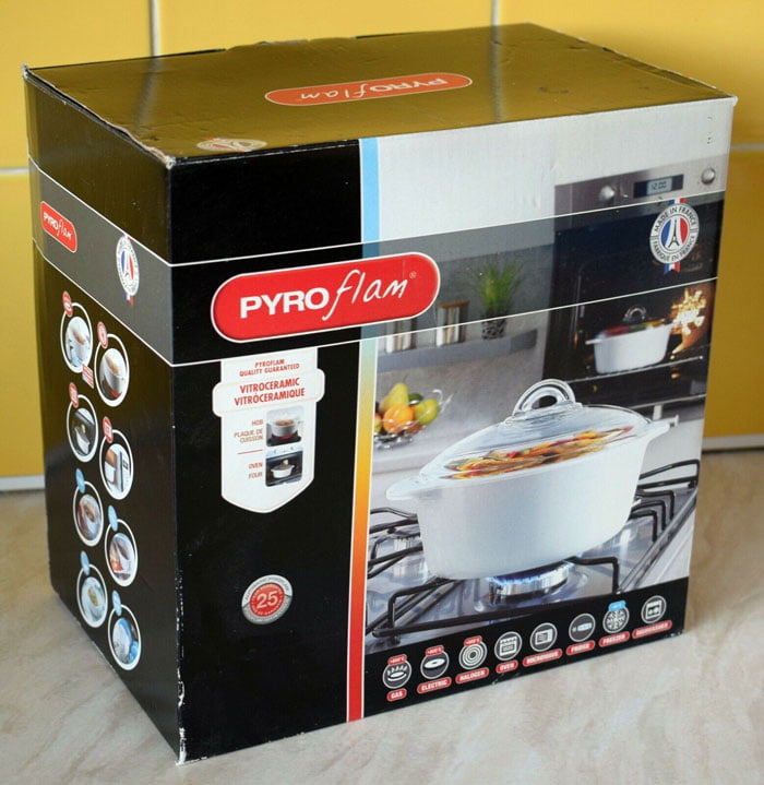 PryoFlam Pyrex Vitro Ceramic Casserole Dish 27 CM Original France