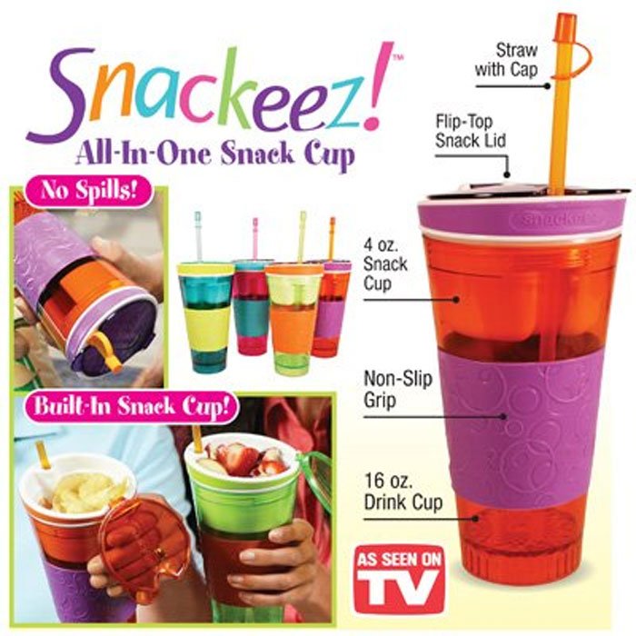 Snackeez Snack And Drink 2 In 1 Cup