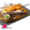 Stainless Steel Rectangular Fryer Serving Basket 26 X 13 X 4.5Cm