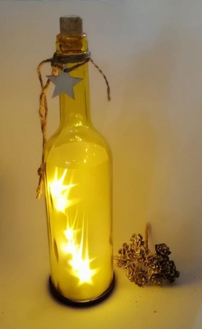 Star Wine Bottle Fairy Led Light / Lamp