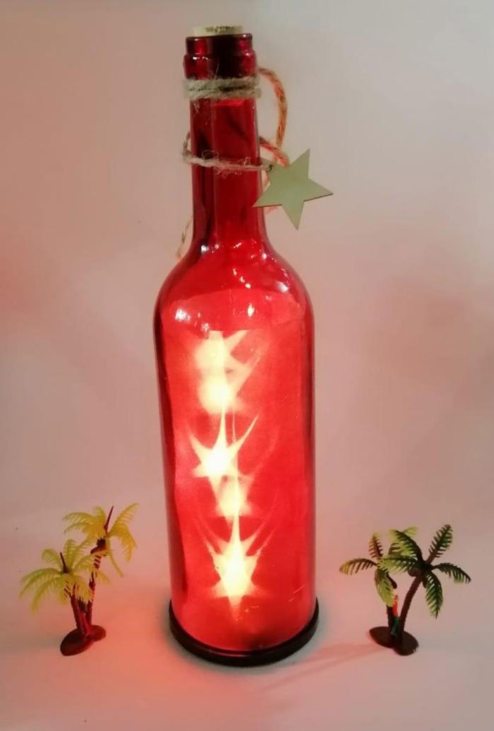 Star Wine Bottle Fairy Led Light / Lamp
