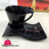 Wavy Cup Saucer Set Fancy 12 Pcs