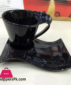 Wavy Cup Saucer Set Fancy 12 Pcs