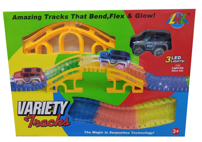 Variety Tracks 3Led Lights 168 Pcs Of Glow Tracks