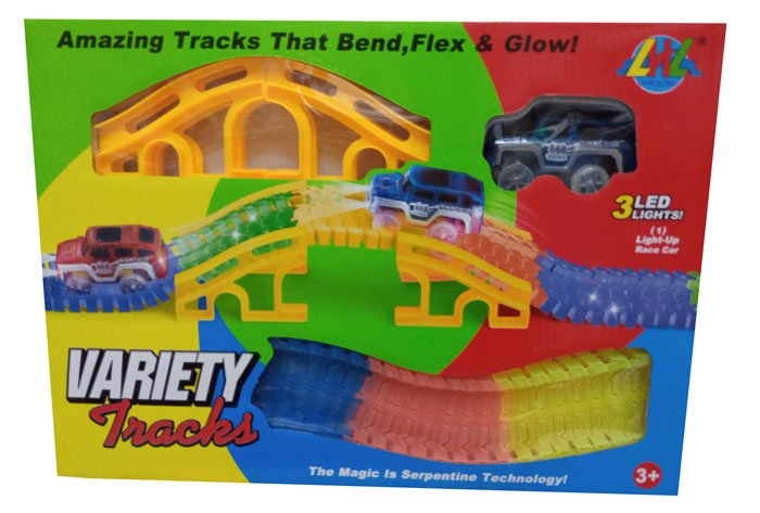 Variety Tracks 3Led Lights 168 Pcs Of Glow Tracks