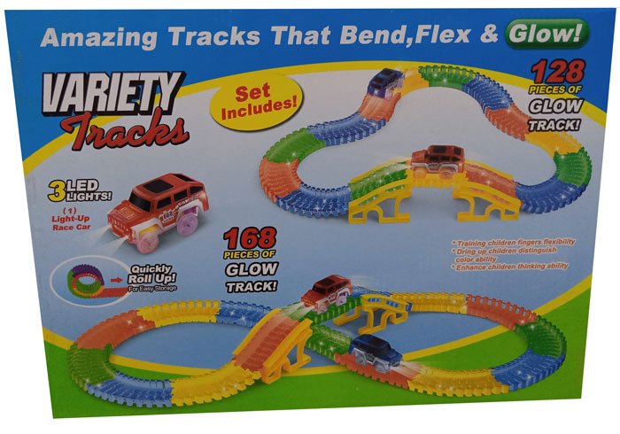 Variety Tracks 3Led Lights 168 Pcs Of Glow Tracks