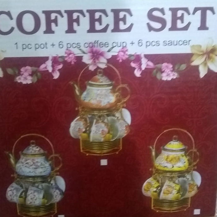 13 Pcs Coffee Set Silver