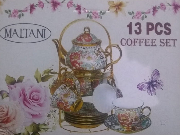 13 Pcs Coffee Set Silver