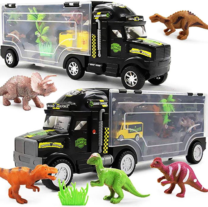 Dinosaur Transport Car Carrier Truck Toy With Dinosaur Toys Inside
