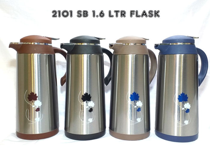1.6 - Litre Tea Coffee Drinks Vacuum Flask Thermos Jug