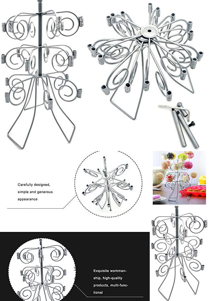 3 Tier 18 Cake Pops Display Holder Lollipop Stand 4 3 Tier 18 Cake Pops Display Holder Lollipop Stand