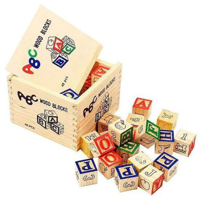 Abc Wood Block 45 Pcs