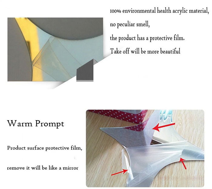 Acrylic Mirror Wall Stickers For Wall Decoration - HOME Alphabet Hight 4 Inch