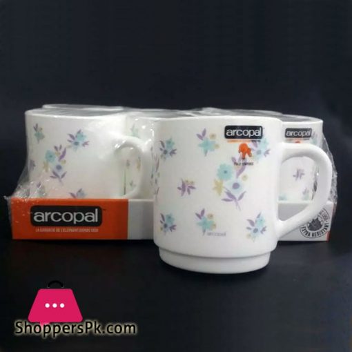 Arcopal 6 Pcs Marble Tea Coffee Mug