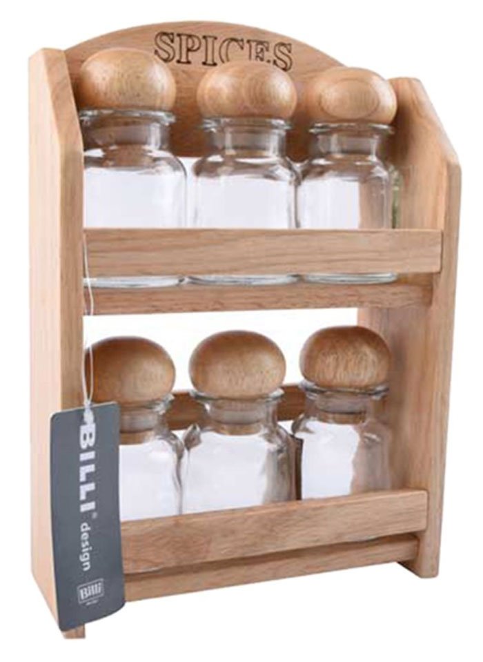 Billi Spice Rack With Bottle - Gw212-6 Thailand Made