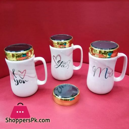 Ceramic Coffee Mug with Cap