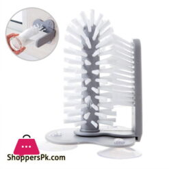 Glass Washer Glass Cup Brush Cleaning Brush with Suction Base for Bar Kitchen Washing Cleaning Tool