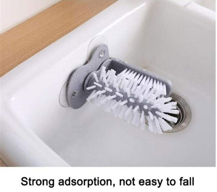 Glass Washer Glass Cup Brush Cleaning Brush With Suction Base For Bar Kitchen Washing Cleaning Tool