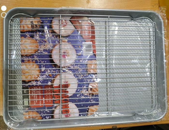 Heavy Gauge Bakware Half-Sheet Pan And Cooling Rack Set 45 X 32 X 2.6 Cm