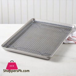 Heavy Gauge Bakware Half-Sheet Pan and Cooling Rack Set 45 x 32 x 2.6 CM