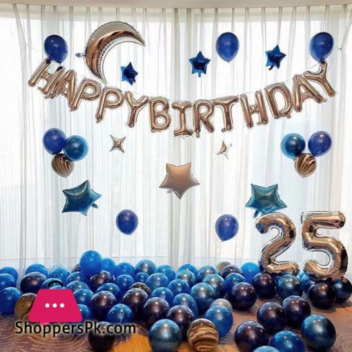 Happy Birthday Foil Balloon 64 Pcs Complete Deal Pack