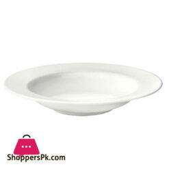 High Quality White Melamine Dinner Deep Plates Pack Of 6