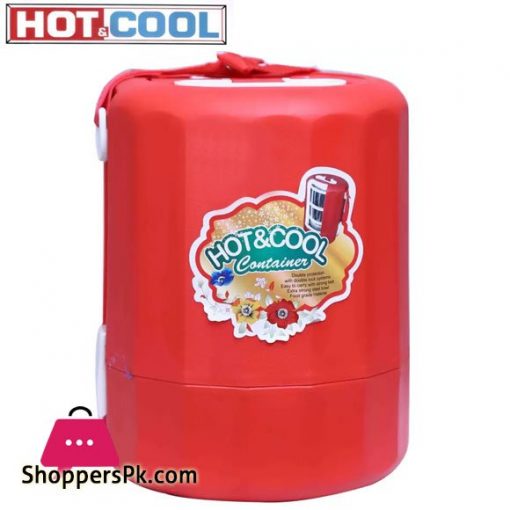 Hot and cool insulated Stainless steel and stylish Travel and picknick purpose Big 3 Containers Lunch Box (4500 ml)