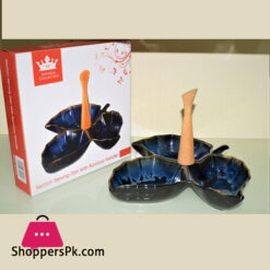 Imperial Collection Section Dish With Bamboo Handle