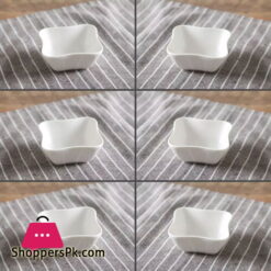 Imperial collection Ceramic Bowls-Set of 6-White-2.8"