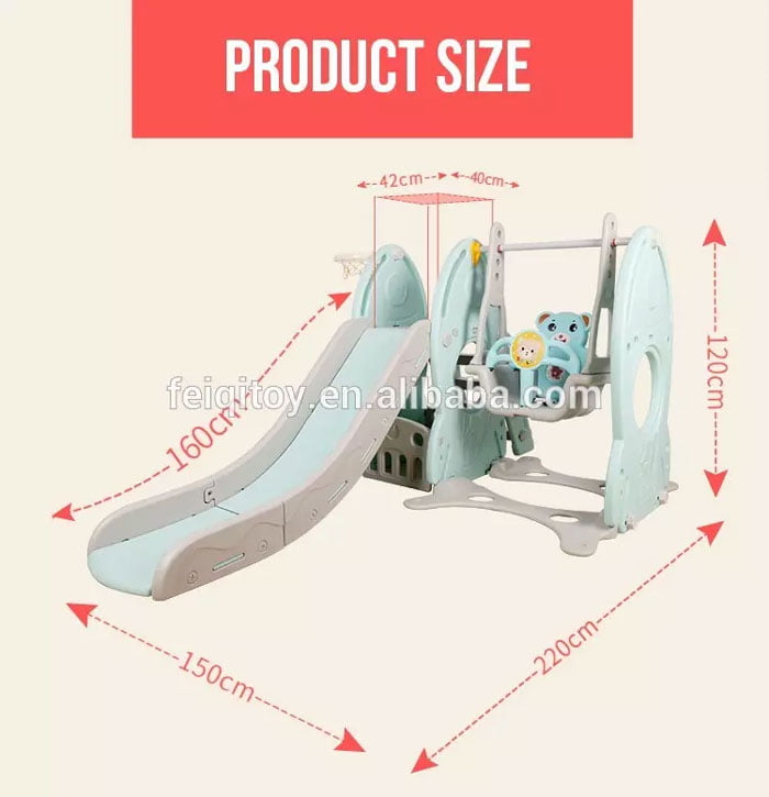 Indoor Kids Slide With Swing Lhj03 0-10 Years