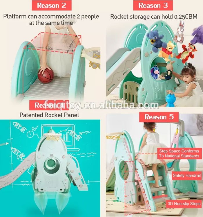 Indoor Kids Slide With Swing Lhj03 0-10 Years