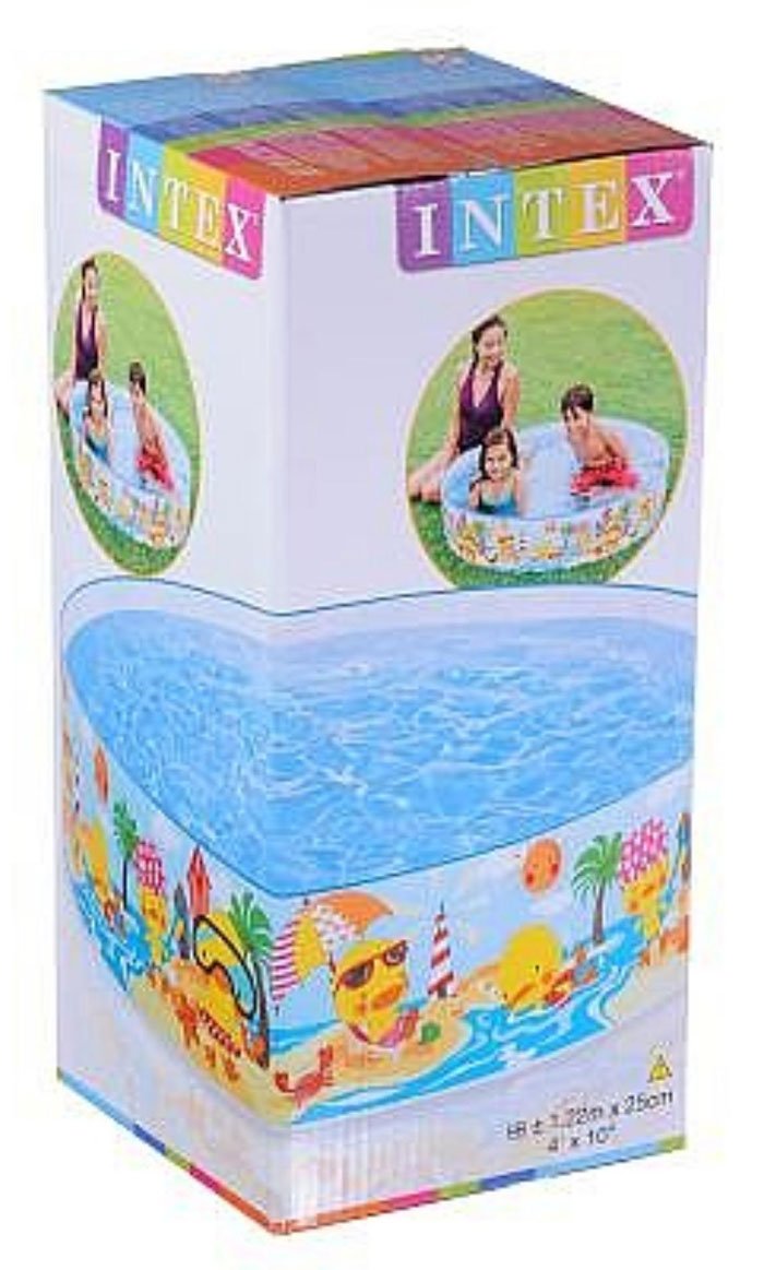 Intex 4 Feet Duckling Snapset Pool Multi Colour - 58477