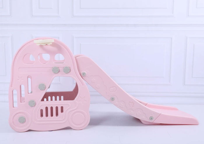 Kids Slide Basketball Hoop Indoor Play Slide Lht21