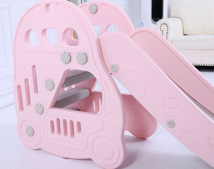 Kids Slide Basketball Hoop Indoor Play Slide Lht21