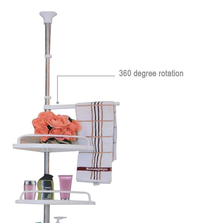 Multi Bathroom Corner Shelf 4 Tier