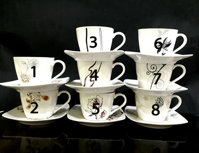 New Bone Porcelain Cup &Amp; Saucer Set