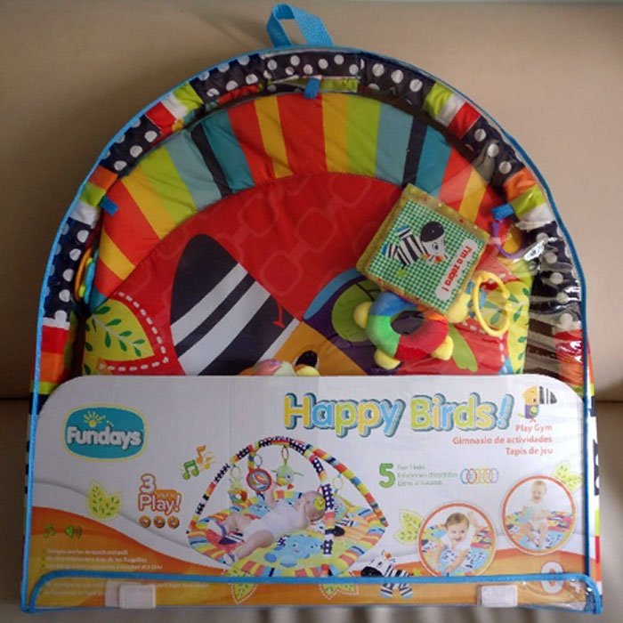 Playmat Fundays Happy Birds Play Gym Musical Bird