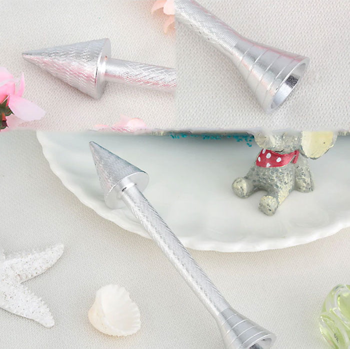 Roses Flower Holder Decoration Pastry Sticks Baking Cone Cream Tools Piping Cake Aluminium Alloy 1 Pcs Rod