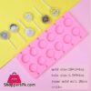 Round Shape Lollipop Silicone Mold Bakeware 3D Handmade Pop Stick Lolly Candy Chocolate Cake Decoration Mold With 20 Pcs Stick