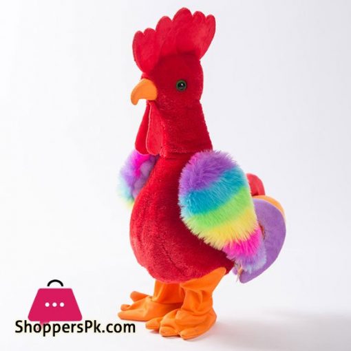 Screaming Electric Chicken Toys Funny Singing Rooster Plush Toy for Kids