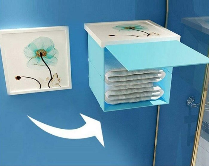 Shopperspk Hidden Bathroom Locker Wardrobe Folding Storage Cabinet